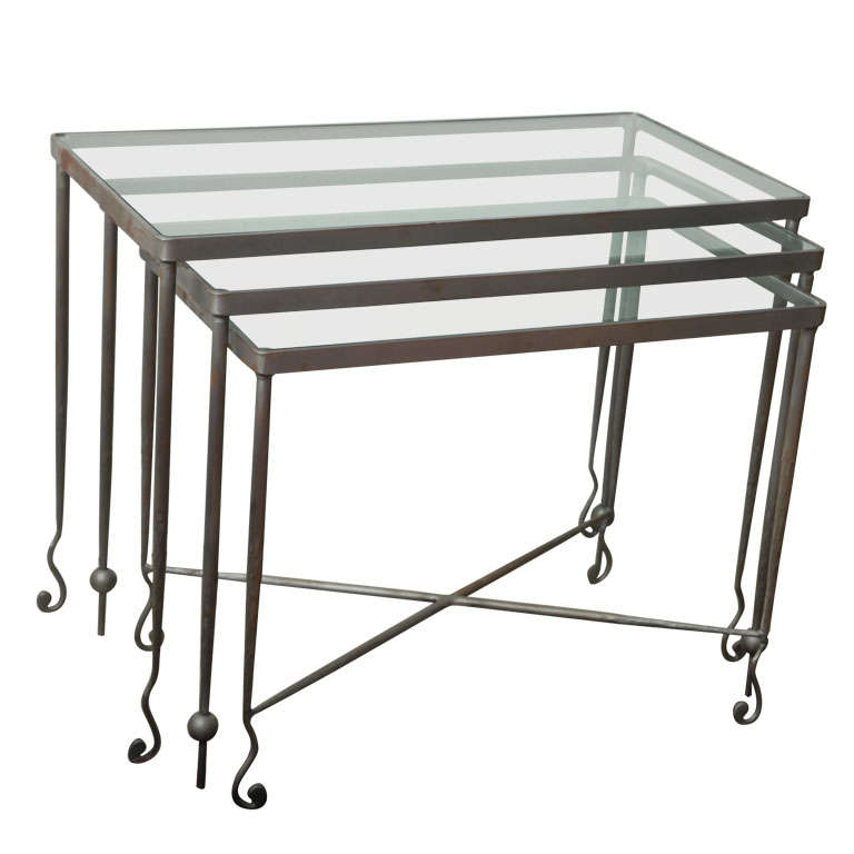 Companion Tables designed by Mariette Himes Gomez For Sale