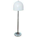 Chic Italian Murano Large Floor Chrome Lamp