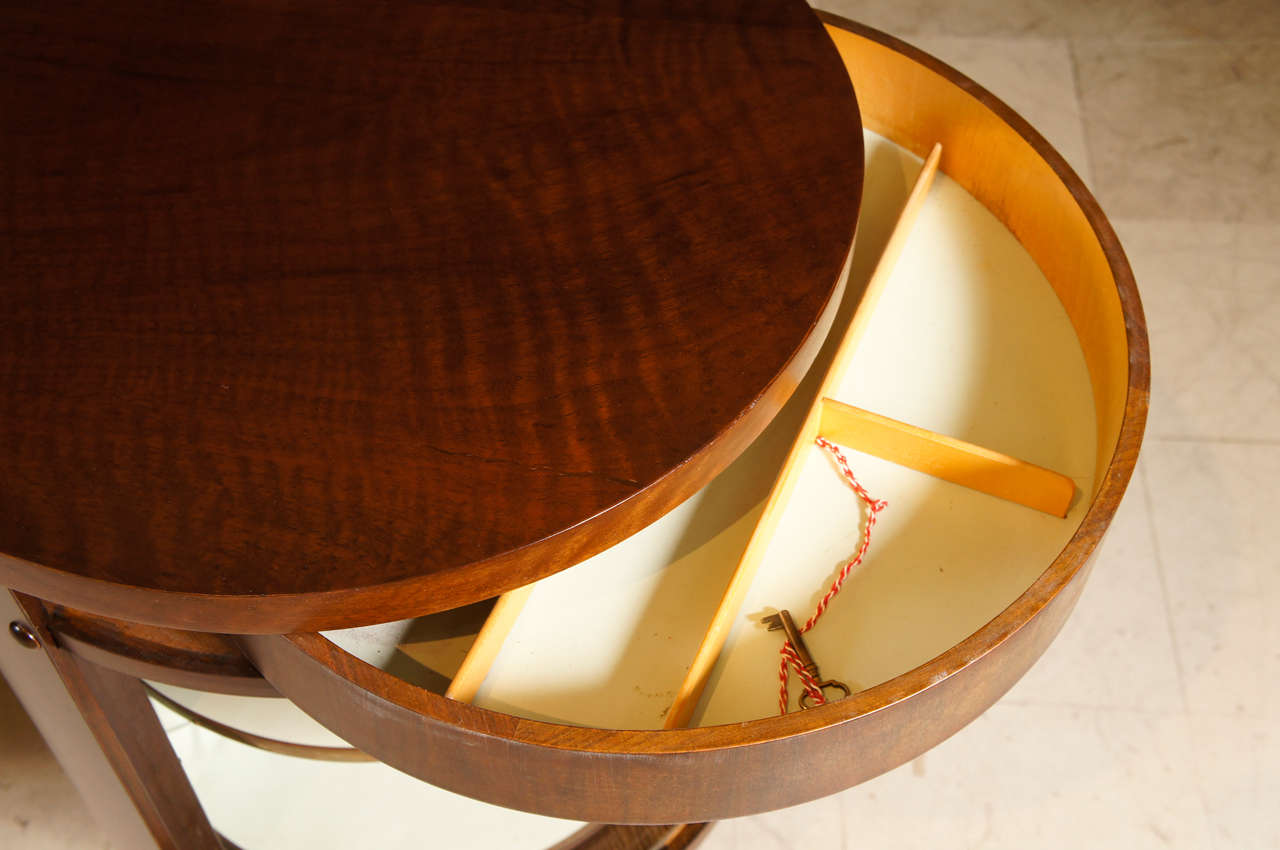 Curved Mahogany Desk by Kai Kristiansen 2