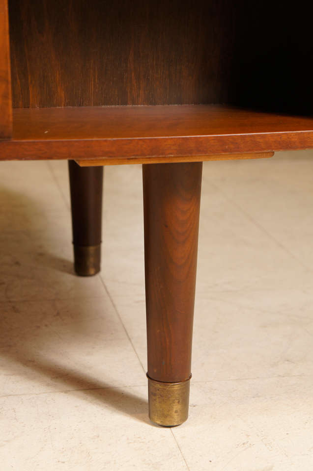 Curved Mahogany Desk by Kai Kristiansen 5