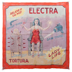 Vintage "Electra" Banner by Fred G Johnson