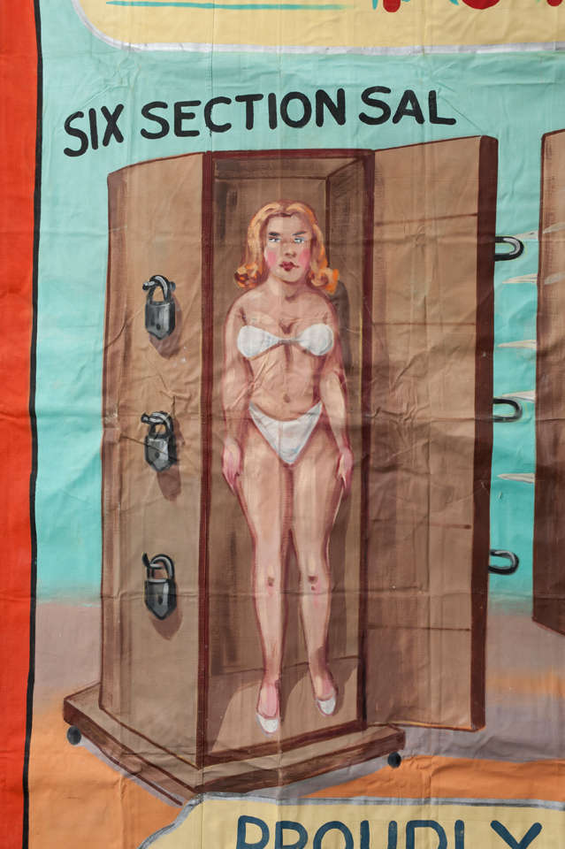 Plasteena Sideshow Banner by Fred G Johnson In Excellent Condition In Toronto, ON