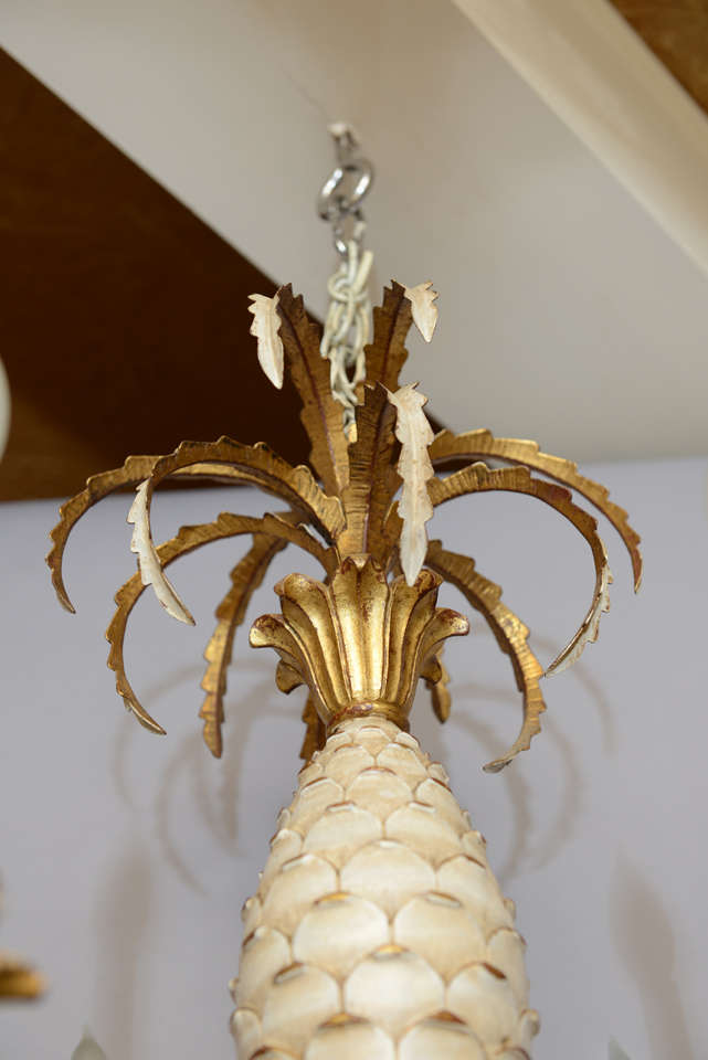 Italian Carved Pineapple Six-light Chandelier 5