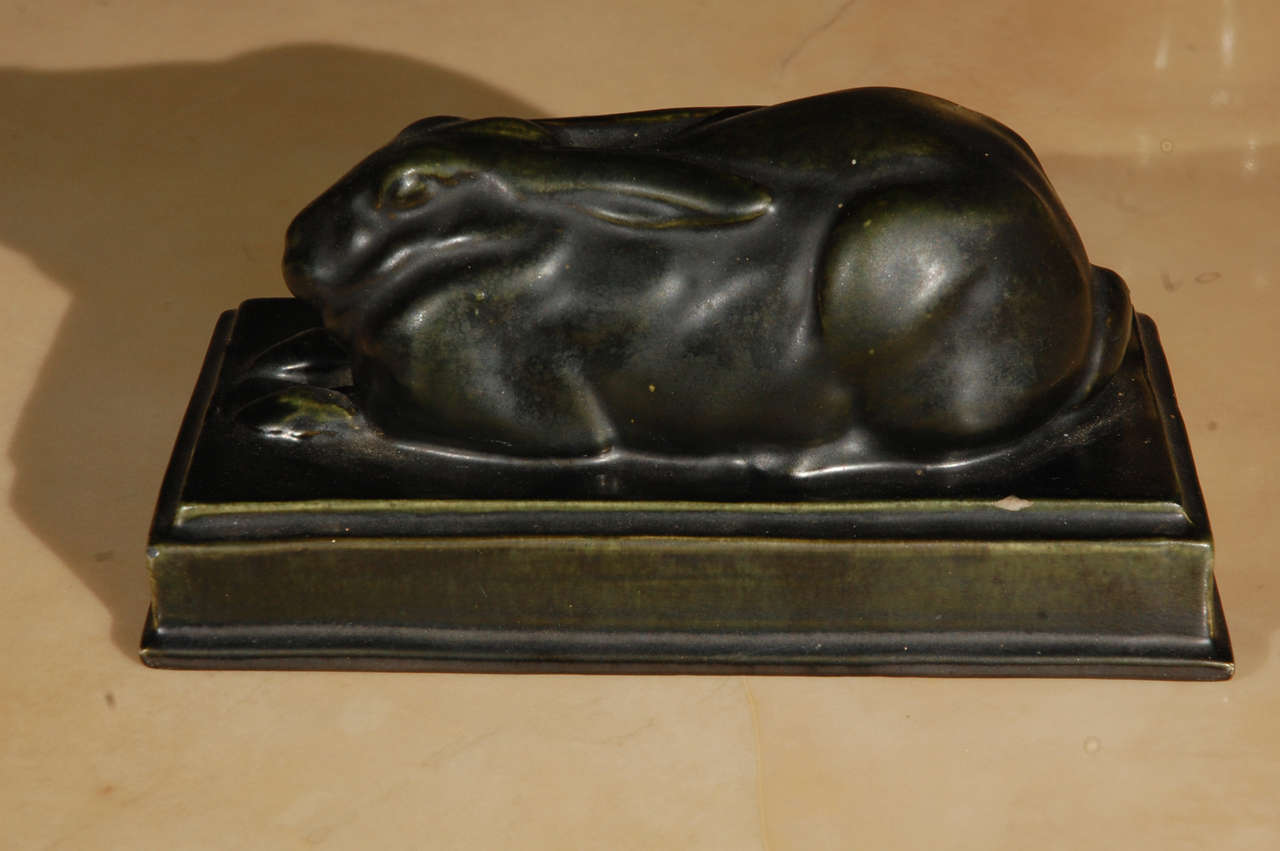 English Sleeping Hare Sculpture For Sale