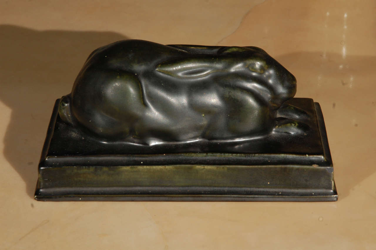 20th Century Sleeping Hare Sculpture For Sale