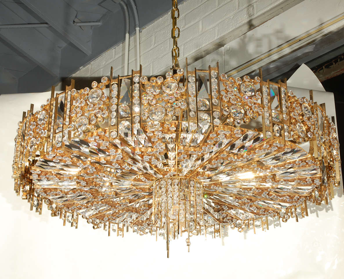 Outstanding large restored Lobmeyr chandelier.