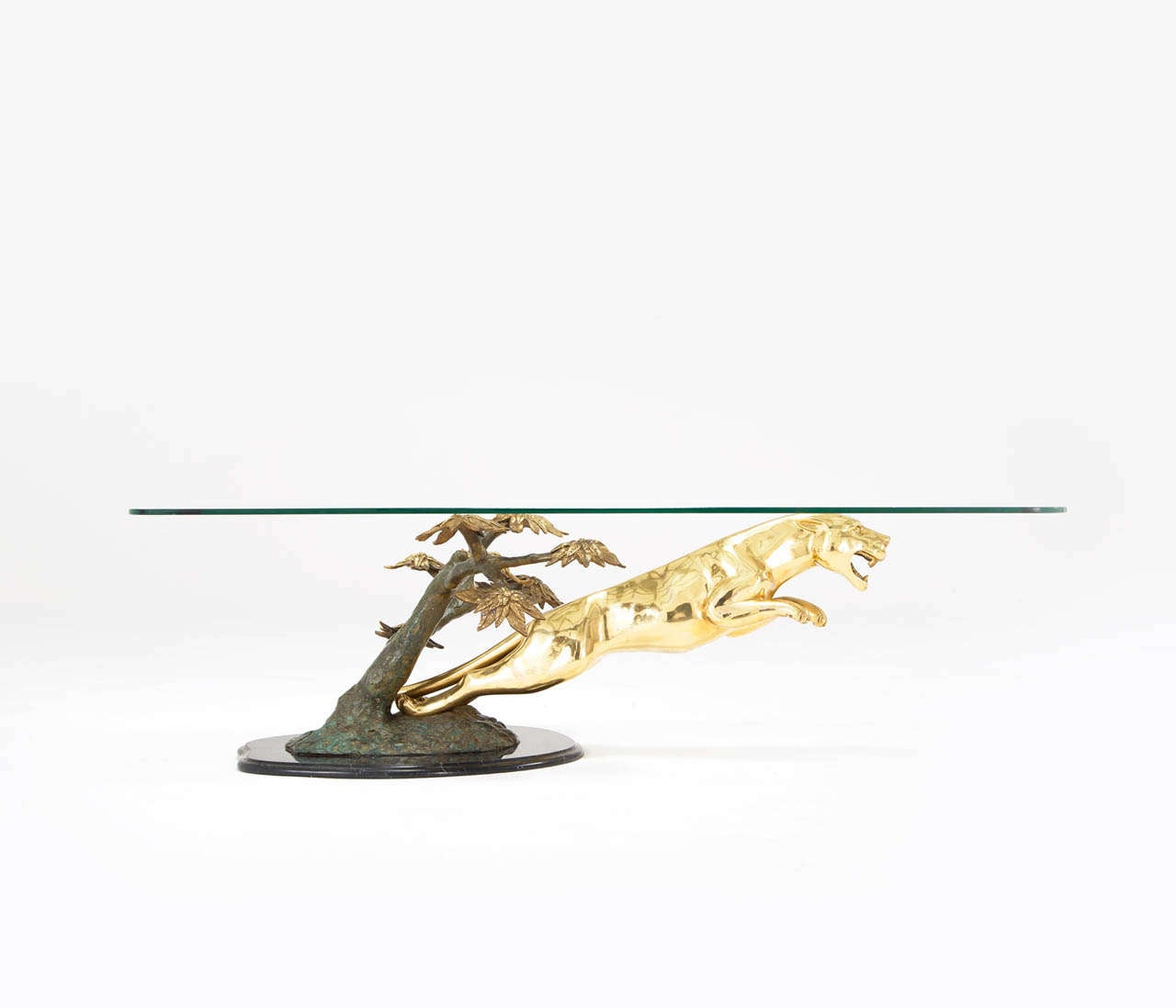 Cast bronze and brass Jaguar Coffee/Cocktail Table For Sale at 1stDibs jaguar coffee table