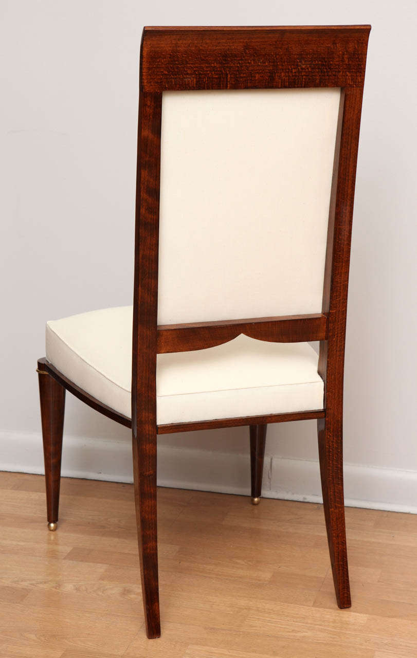 Suite of Eight French Art Deco Dining Chairs -  2