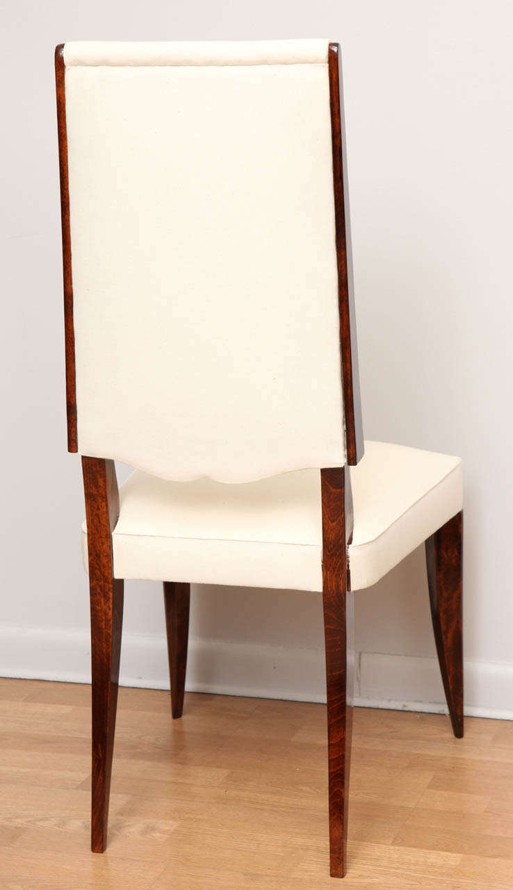 Suite of Six Art Deco Dining Chairs -  For Sale 1