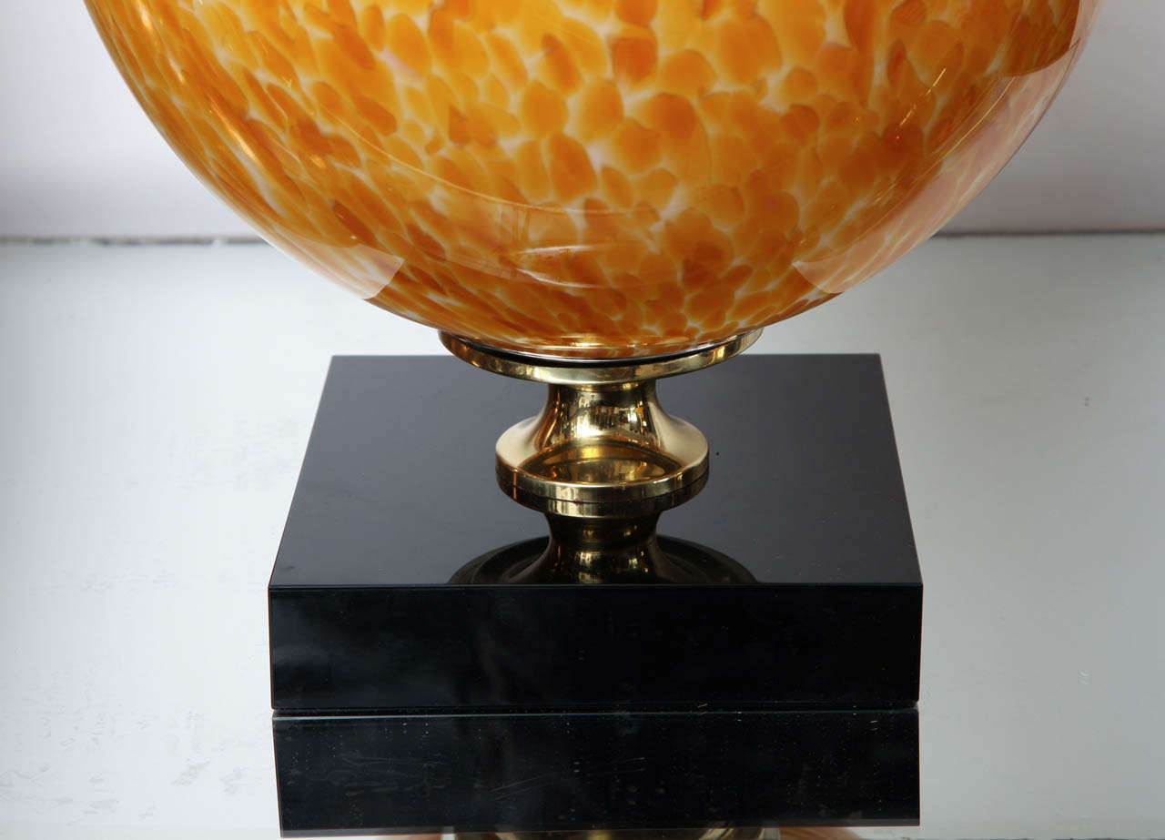 Pair of Murano Glass Table Lamps In Excellent Condition In New York, NY
