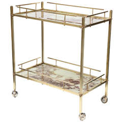 Brass Bar Cart Brass Bar Cart