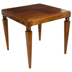 French Walnut Art Deco Games Table
