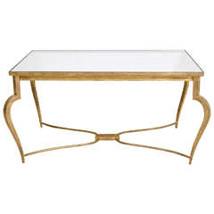 French Gilt Iron Coffee Table