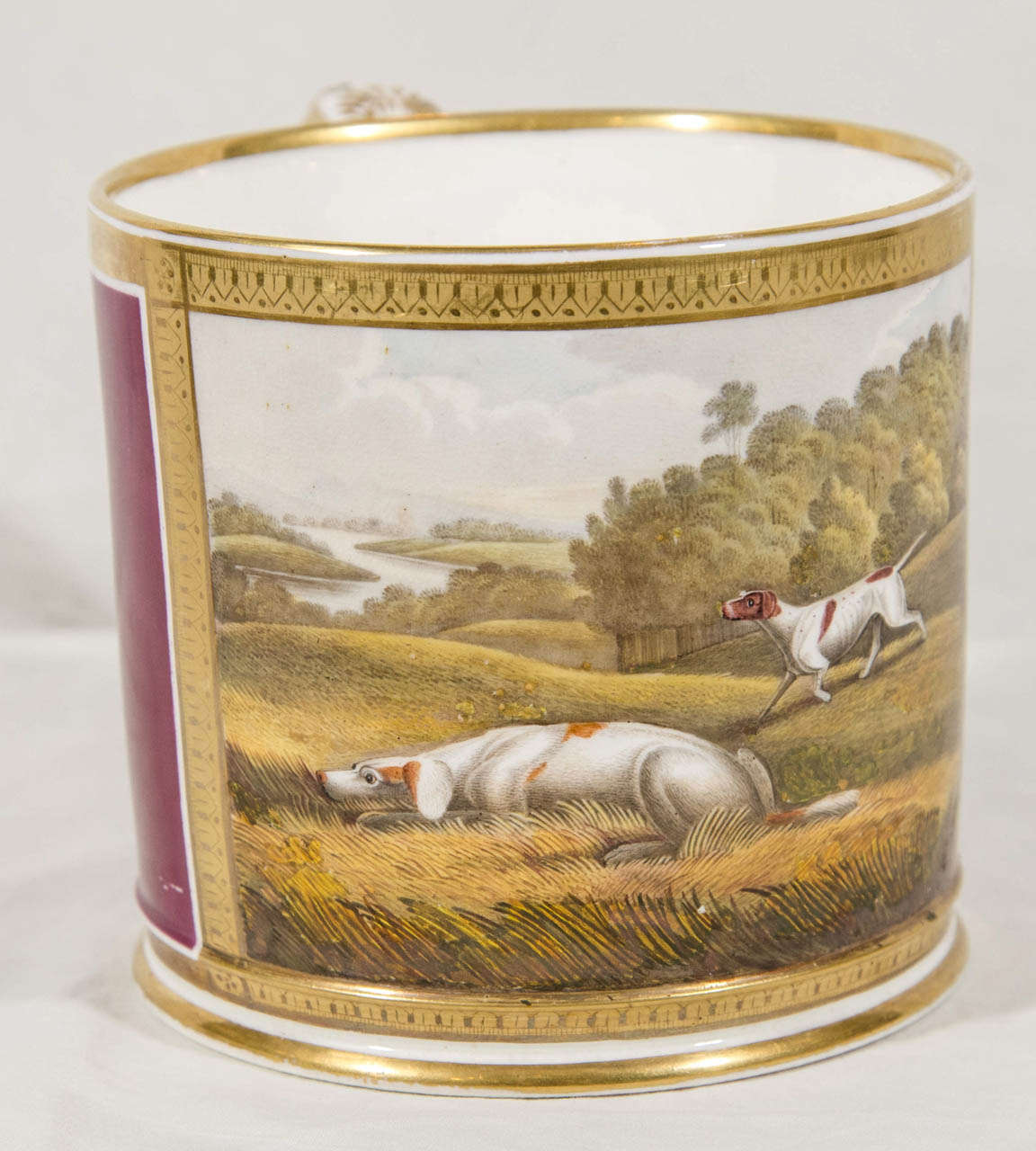 Regency A Large Porter Mug with Hunt Scene