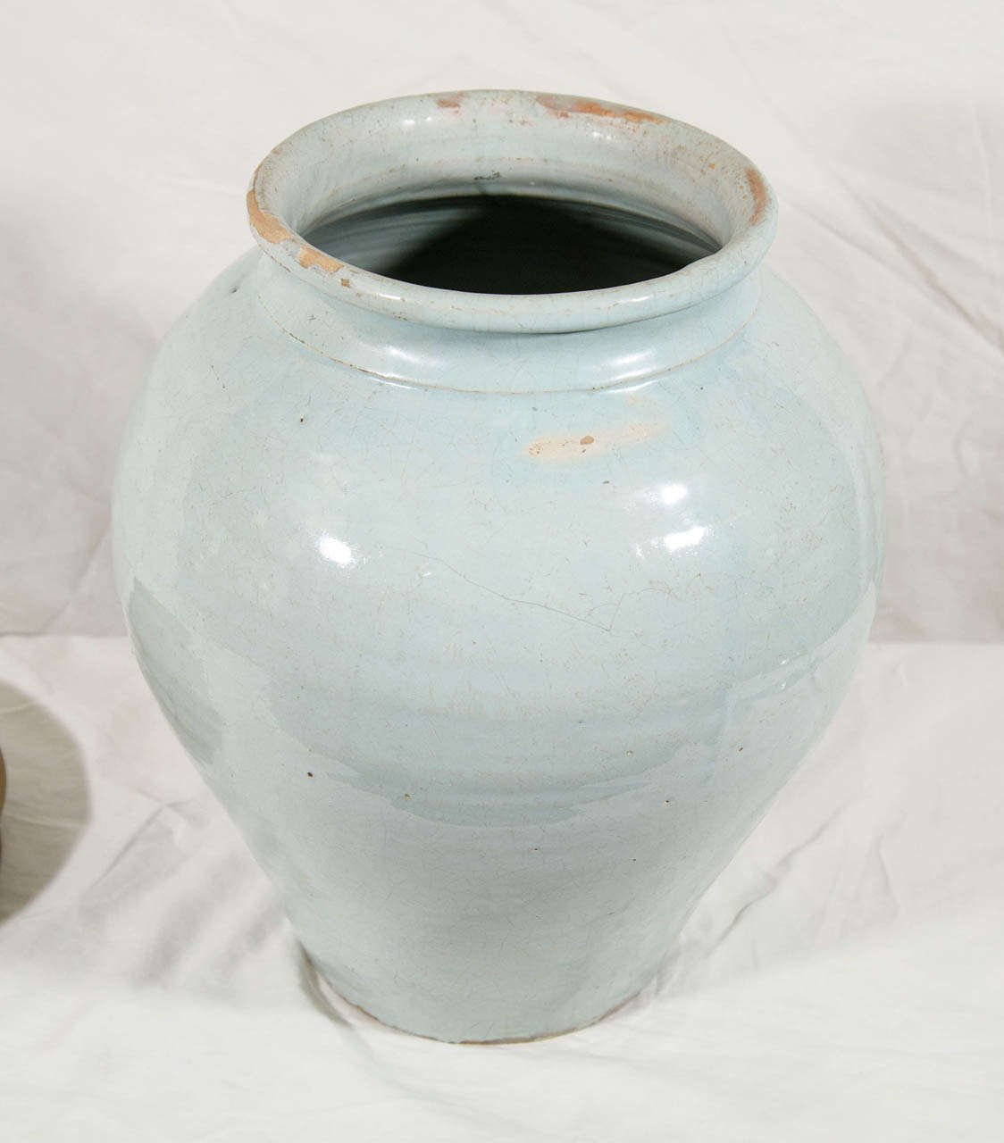 Français Ancien pot à tabac bleu et blanc de Delft:: daté de 1804