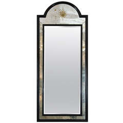 Arched Mirror With Verre Eglomise Surround