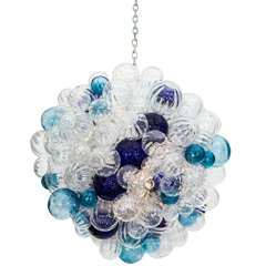 Large Glass Bubble Chandelier