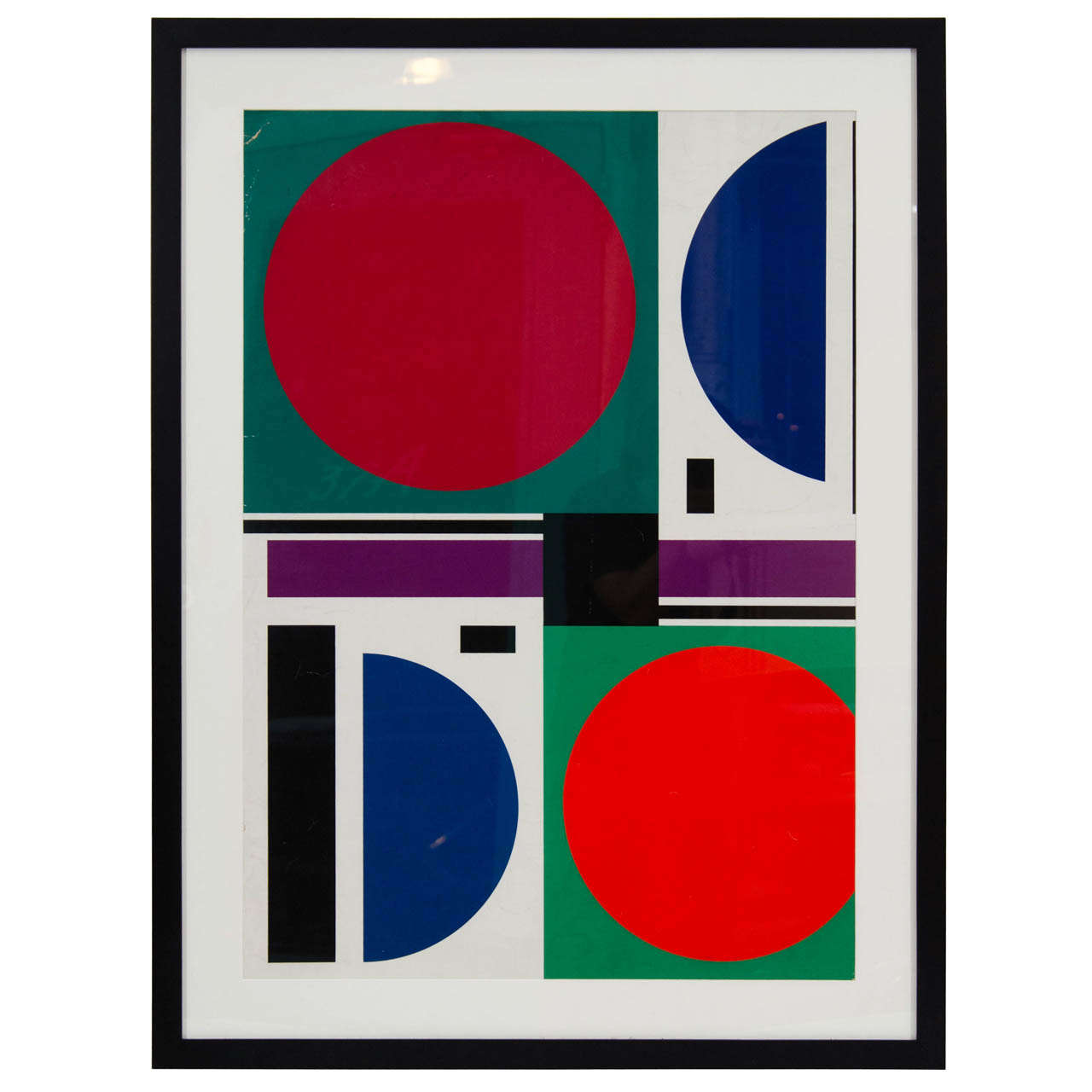 French Silkscreen by Herbin For Sale