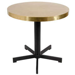 Round 5-Leg Brass & Iron Table