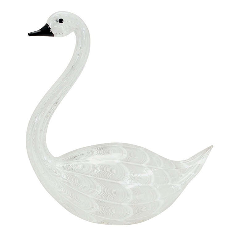 Glass Swans 20 For Sale on 1stDibs