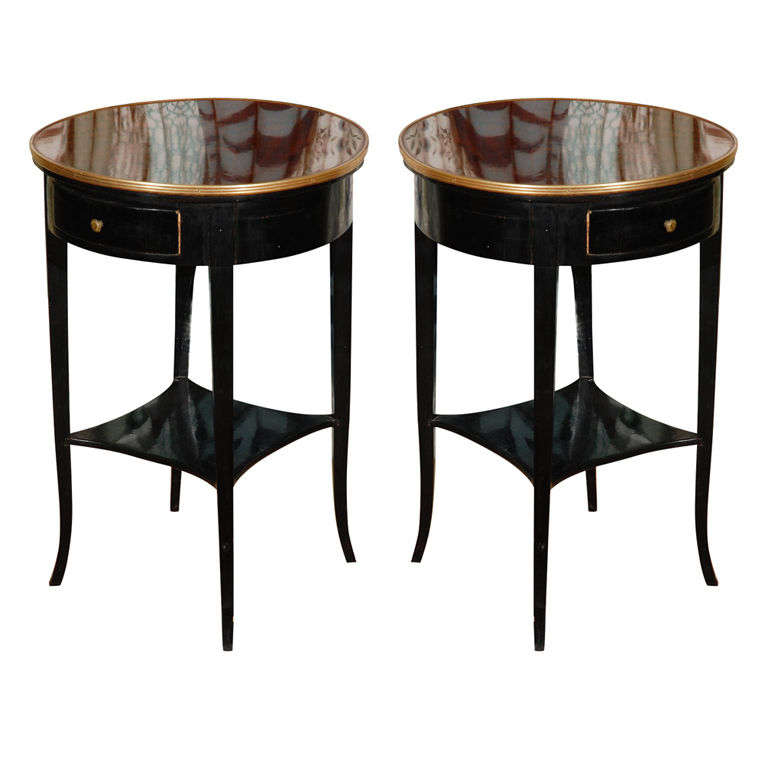 Pair of 1940's French End Tables