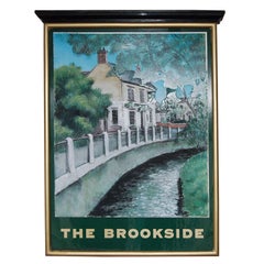 The  Brookside Inn origianl English pub sign