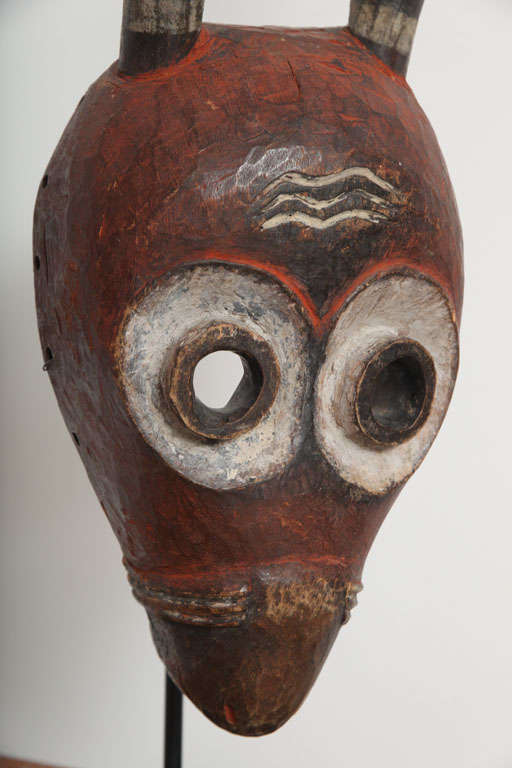 Pende Horned Spirit Mask In Good Condition In Phoenix, AZ