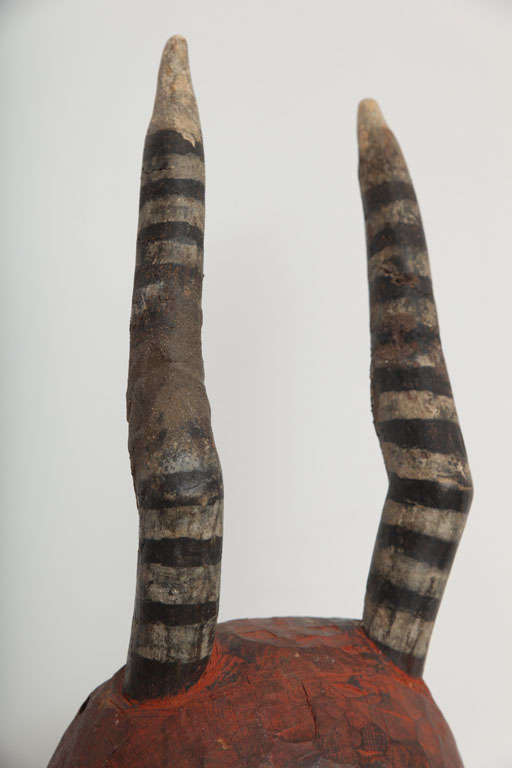 Mid-20th Century Pende Horned Spirit Mask