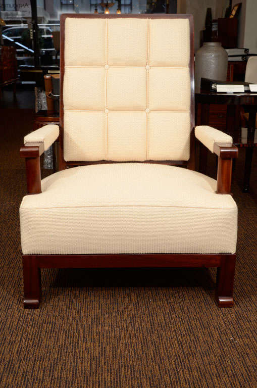 Pair of Armchairs in the Manner of Paul Dupre-Lafon In Excellent Condition For Sale In Pompano Beach, FL