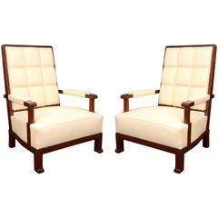 Pair of Armchairs in the Manner of Paul Dupre-Lafon