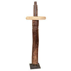 Rosewood and Stone Column