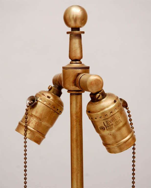 French A Pair of Cast Bronze Floor Lamps by Bagues