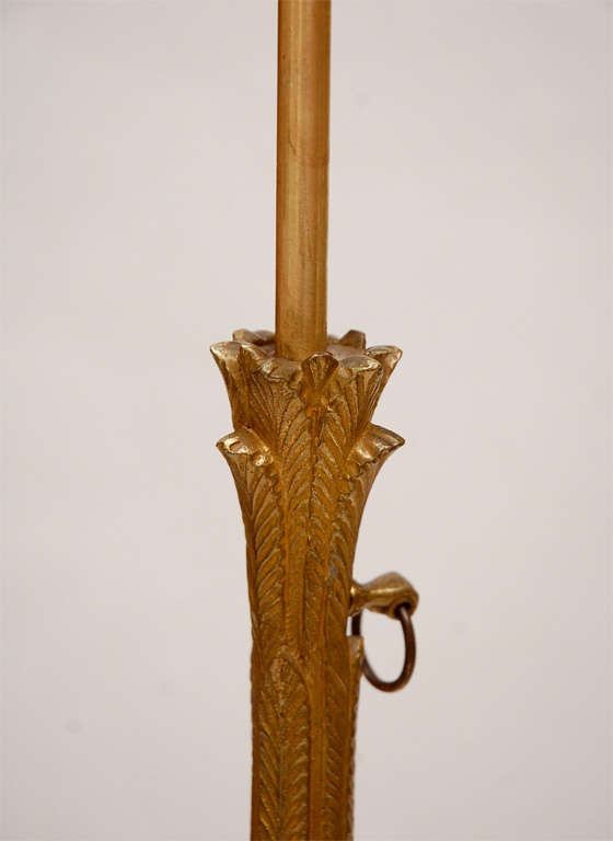 Mid-20th Century A Pair of Cast Bronze Floor Lamps by Bagues