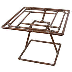 Folk Art Copper Tubing Table Base