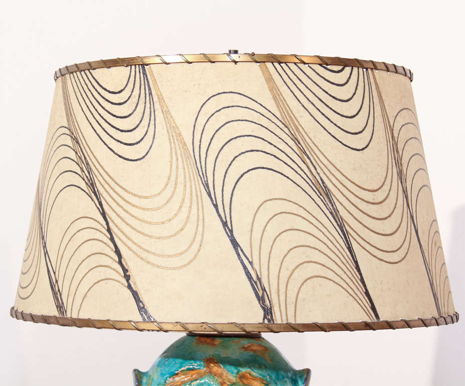 American Studio Pottery Table Lamp