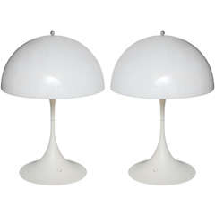 Vintage Verner Panton pair lamps