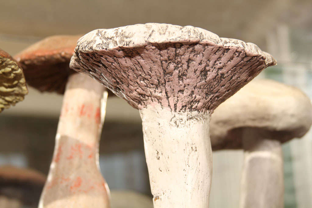 Handmade Plaster Mushrooms 3