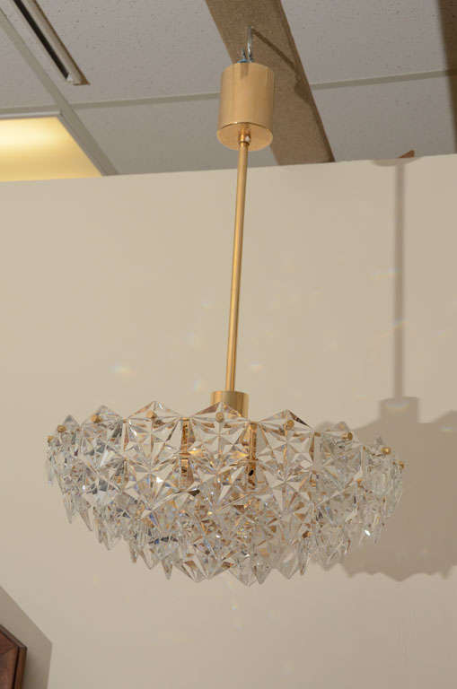 Beautiful 5 Tiered Prism Chandelier By Kinkeldey