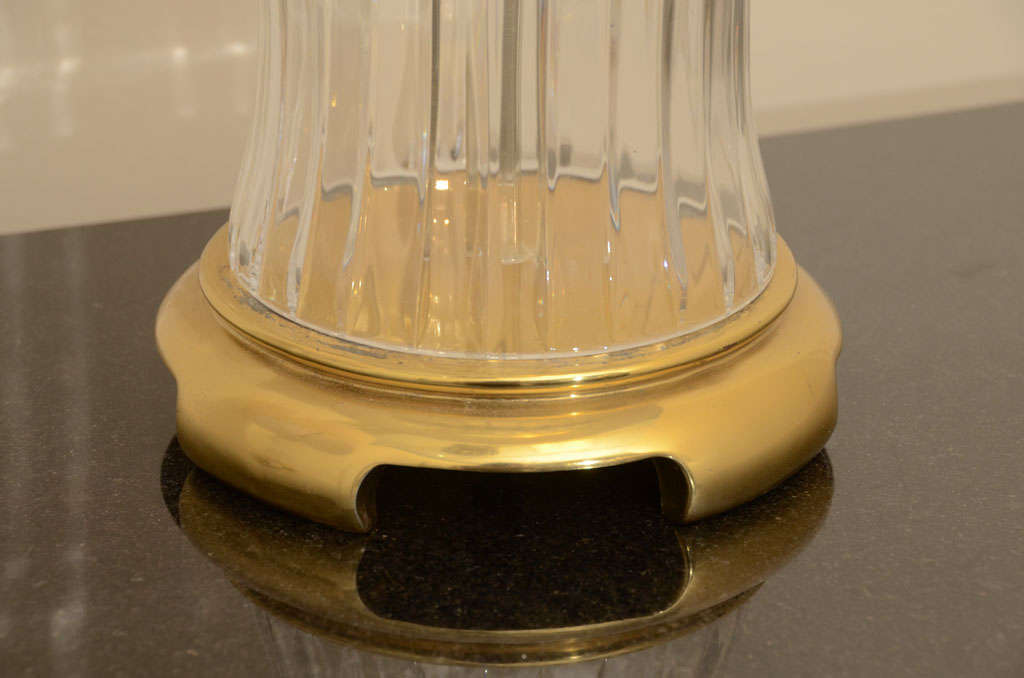 Elegant Pair Of Glass Hurricane Lamps 1