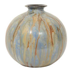 Small Blue and Brown Vase