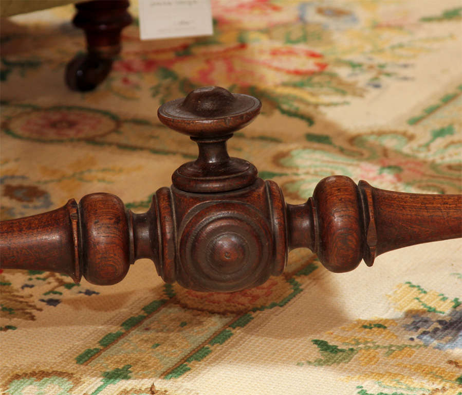 18th Century and Earlier English Oak Carolean Style Side Table For Sale