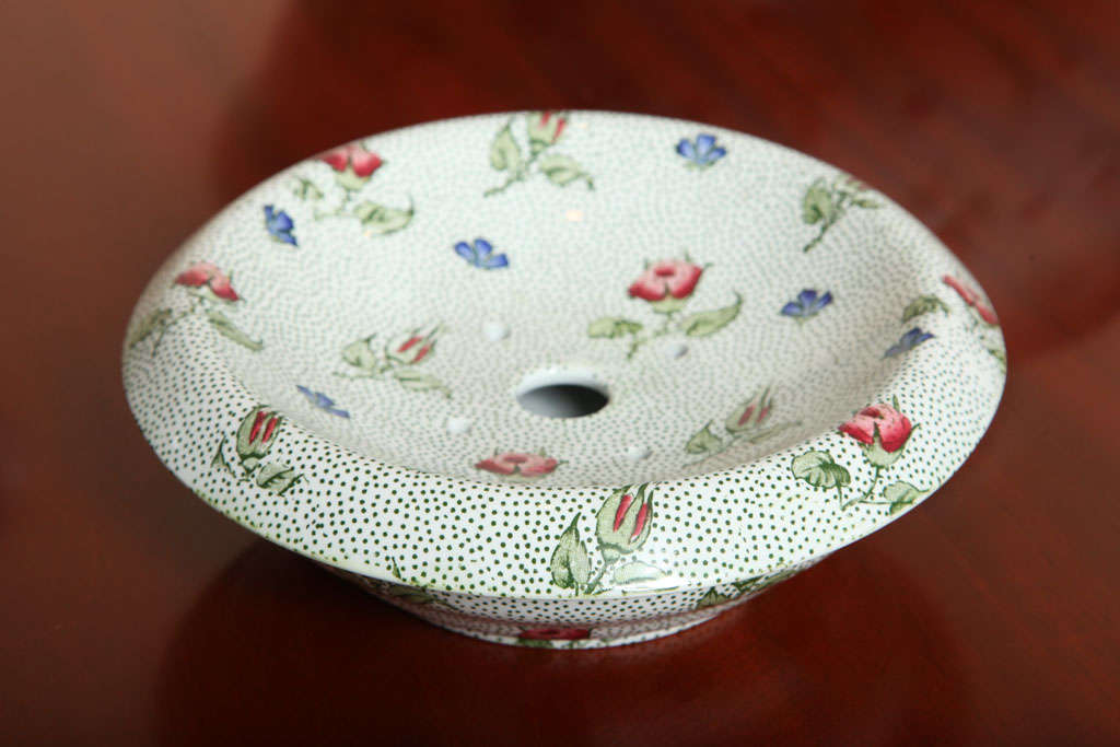 19th Century Chintz Bath Pieces In Excellent Condition For Sale In New York, NY
