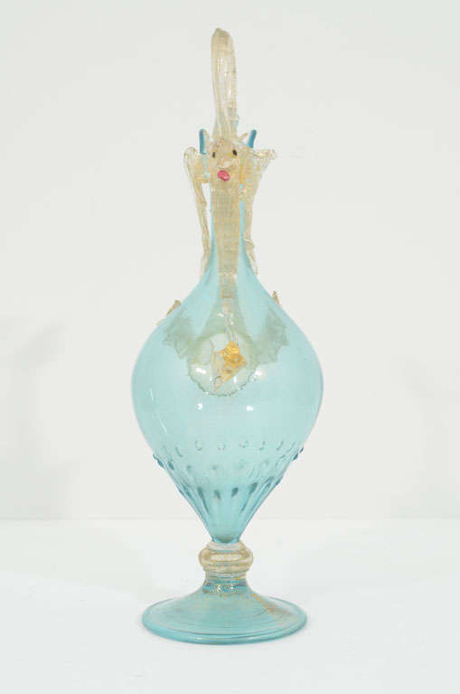 A Venetian Glass Dragon Ewer 1