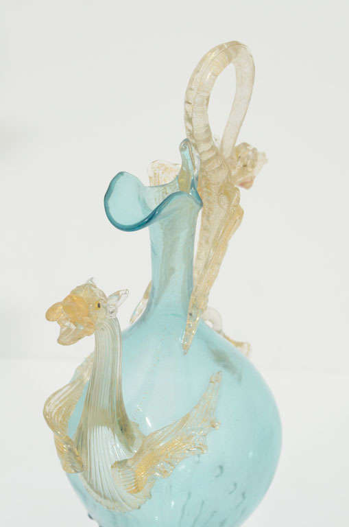 A Venetian Glass Dragon Ewer 4