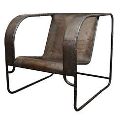 Metal Patchwork Throne Chair