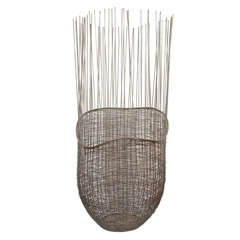 Tall Metal Quill Basket