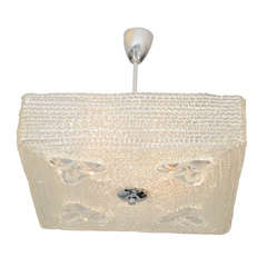 1960's Austrian Lucite Ceiling Fixture