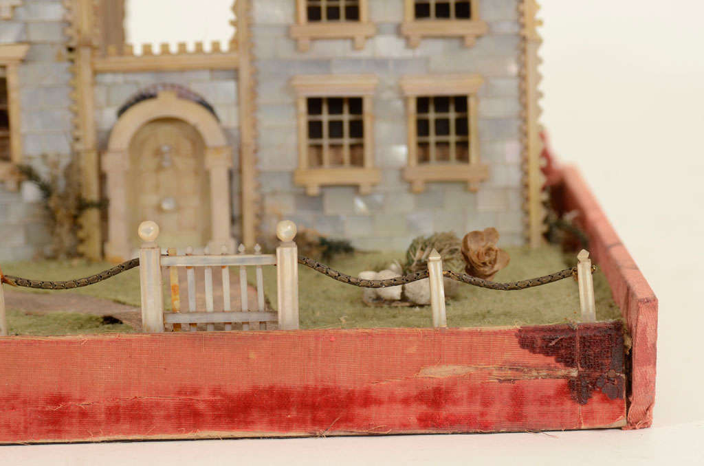 Victorian Mother-of-Pearl Model of a House, England, 19th Century 7