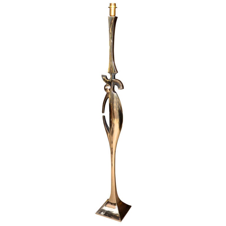 Fantastic Polished Bronze Floor Lamp