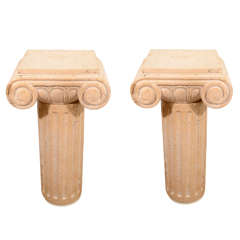 A Pair Of Marble Pedestals